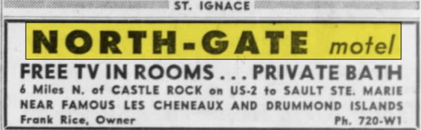 North Gate Motel (North-Gate Motel) - June 1962 Ad